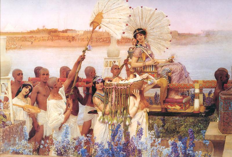 Laura Theresa Alma-Tadema The finding of Moses Spain oil painting art